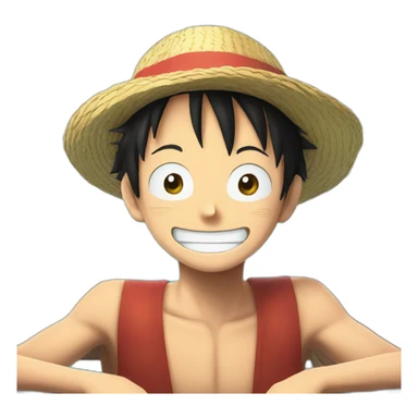 Luffy on sunny boat sticker