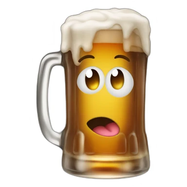 Emoji qui boit une bière 🍺 sticker