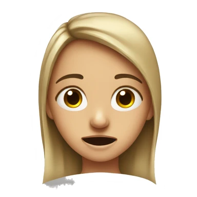 crying girl for the exams sticker