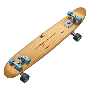 Broken skateboard sticker