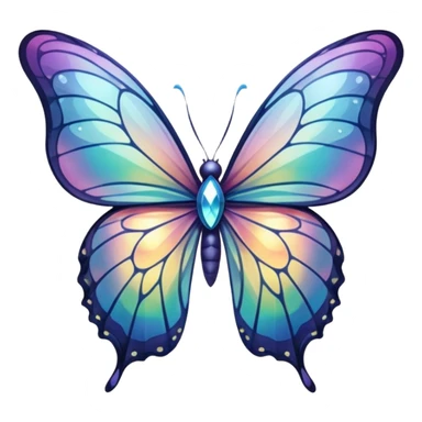 crystal butterfly wings without the body just the wings sticker
