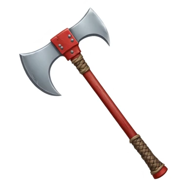 Bloodied Viking battle axe sticker