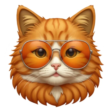 Cat with sunglas sticker