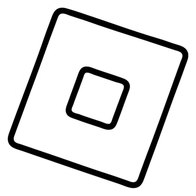 Roblox logo, modern, minimal, flat design, strong lines sticker