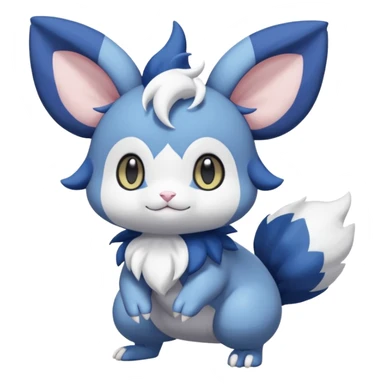 Espurr-Minccino-Dedenne-Meowstic-Fakémon-hybrid-creature (full body)  sticker