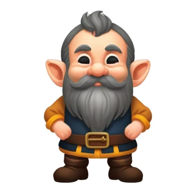 Dwarf with big nose sticker