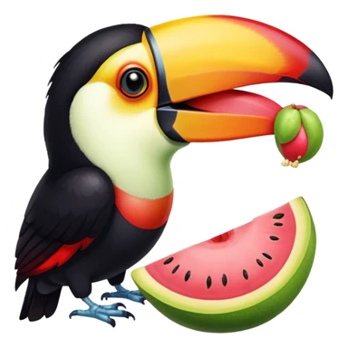 toucan and guava together sticker