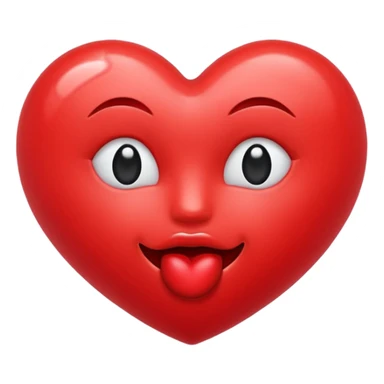 red kiss emoji sticker