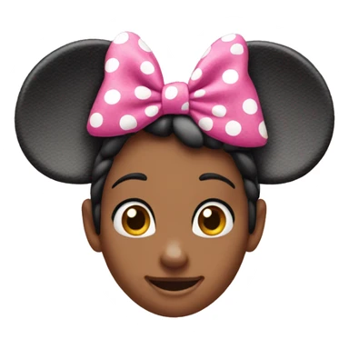 pink Minnie mouse ears sticker