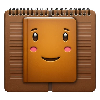 Corduroy notebook with ridges  sticker