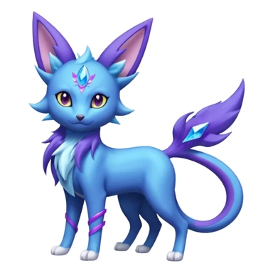 Luxray-Espeon-Suicune-Amaura-fusion sticker