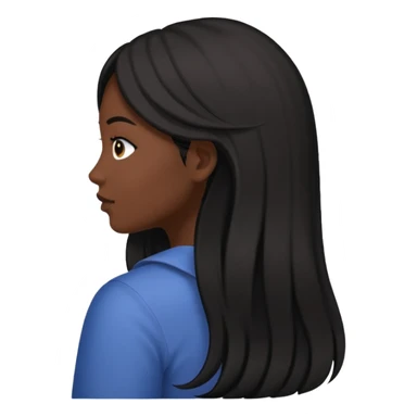 dark beauty looking back sticker