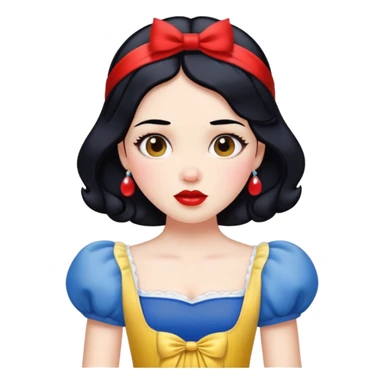 Snow White princess sticker