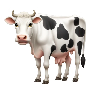 cow with udder side view sticker