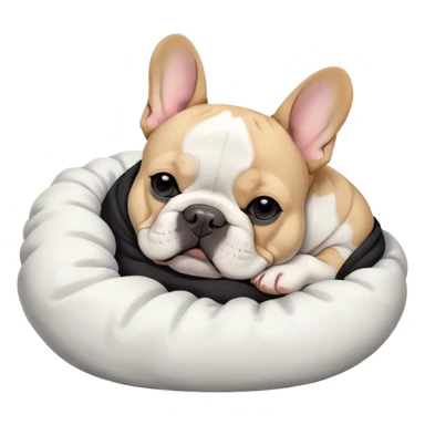 frenchie sleeping sticker