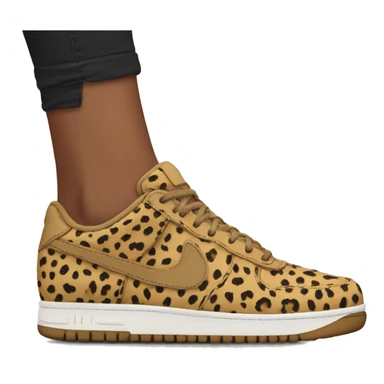 Baddie with cheetah print shoes  sticker