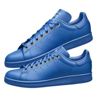single blue adidas Stan Smith shoe sticker