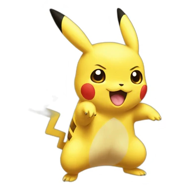 Pikachu from pokemon sticker