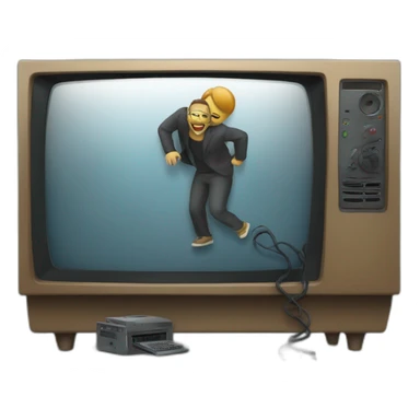 programmer-crawling-out-of-a-tv sticker