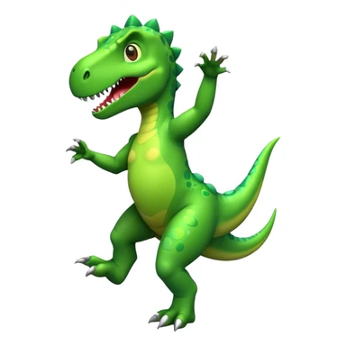 Dinosaur dancing sticker