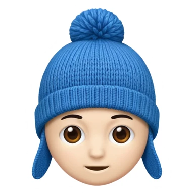 Blue beanie sticker