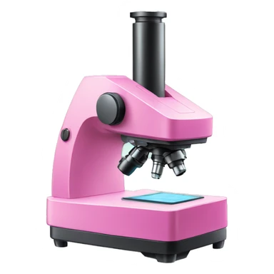 pink biology microscope sticker