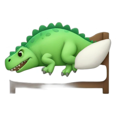 Dinosaur sleeping sticker
