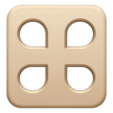 Beige hashtag symbol sticker