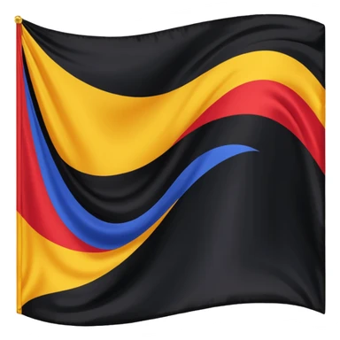 Solaani black heritage flag sticker