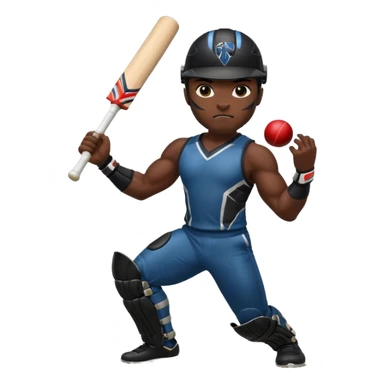 Black Panther in cricket sticker