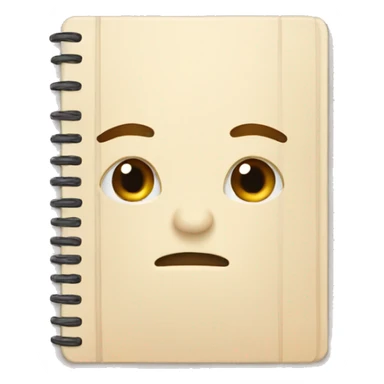 Beige notebook sticker