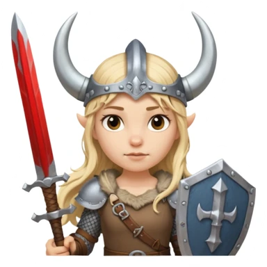 girl viking sticker