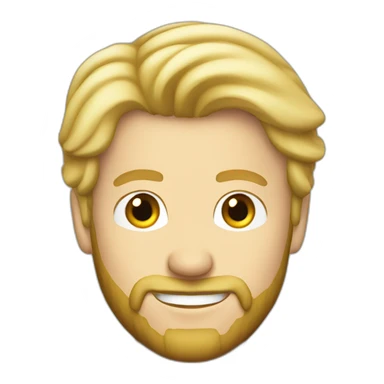 Blond Guy with a beard in a Porsche sticker