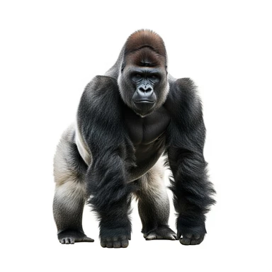 Gorilla white background sticker