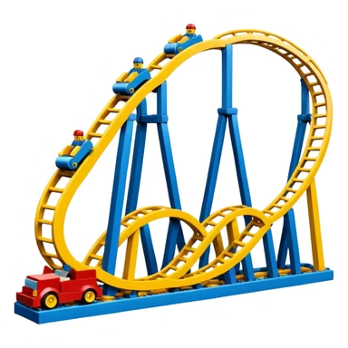 montanha russa radical de lego sticker