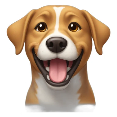 Happy mood dog sticker