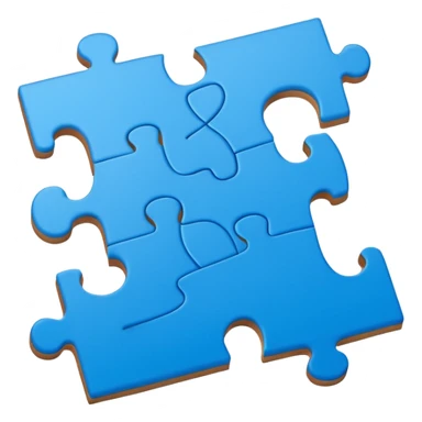 single jigsaw puzzle piece sticker