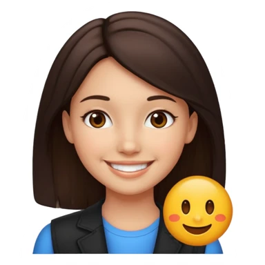 Jakru russce  marrant. Noire et brun. Une fille sticker