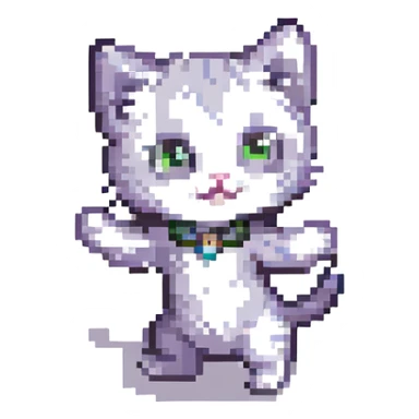 a kitten dancing sticker