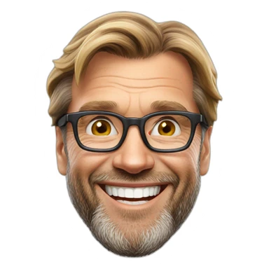 jurgen Klopp angel smile sticker