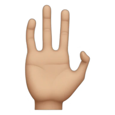 Closed hand with raised ring finger sticker