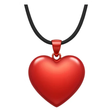 Heart charm – small red heart pendant sticker