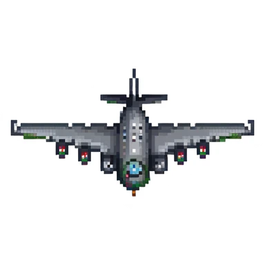 Jet airplane sticker