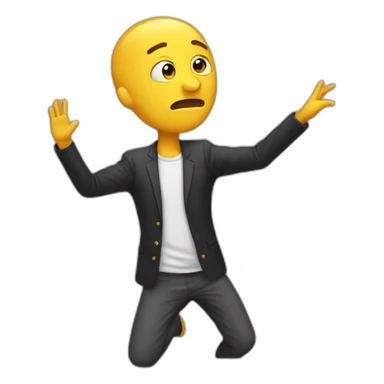 Personne qui fait un dab sticker