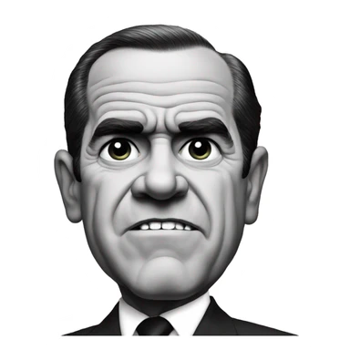 Nixon is scared sticker