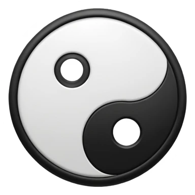 Ying yang sticker