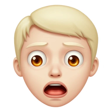 Anguished face while mouth watering sticker