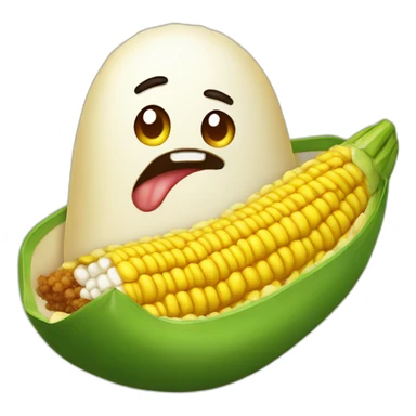 Elote comiendo elote sticker