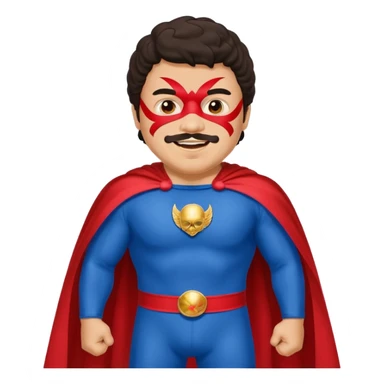 Create a Nacho Libre emoji for a teams chat but make it more original style to the movie sticker