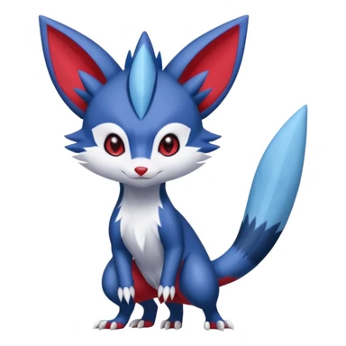 Sneasel-Weavile-Furret-fusion sticker